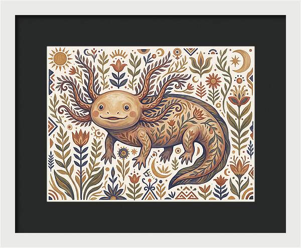 Axolotl Folk Art