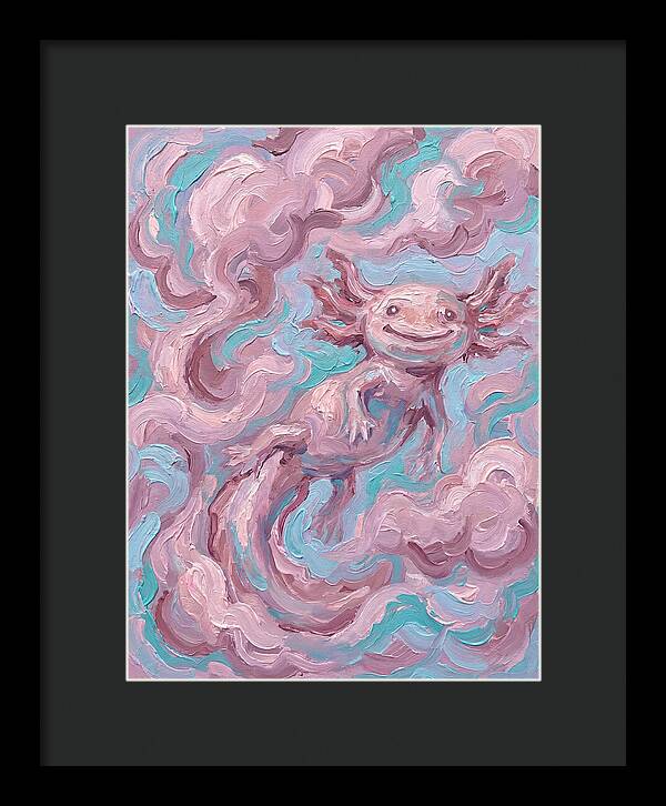 Axolotl In Dreamy Swirls