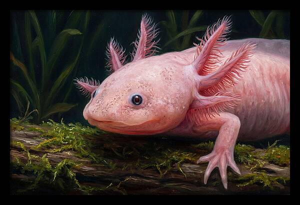 Axolotl In Its Habitat