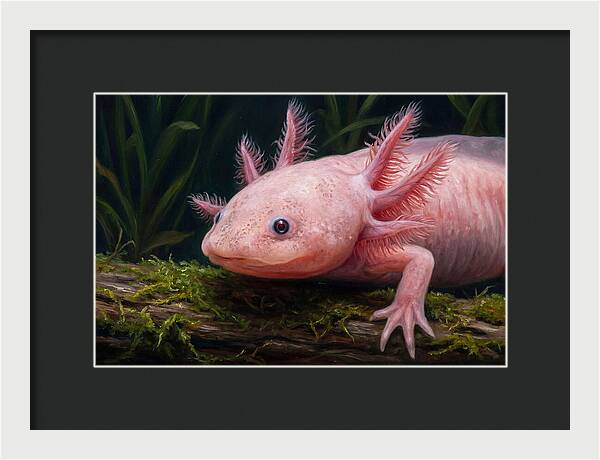 Axolotl In Its Habitat
