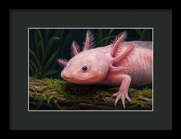 Axolotl In Its Habitat