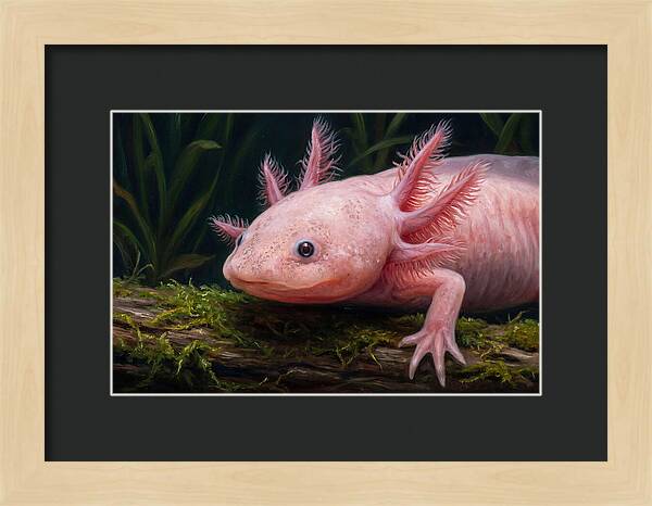 Axolotl In Its Habitat