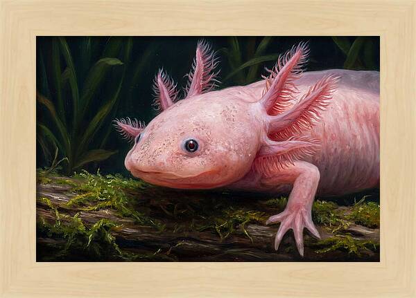 Axolotl In Its Habitat