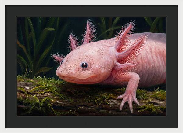 Axolotl In Its Habitat