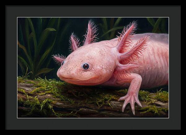 Axolotl In Its Habitat