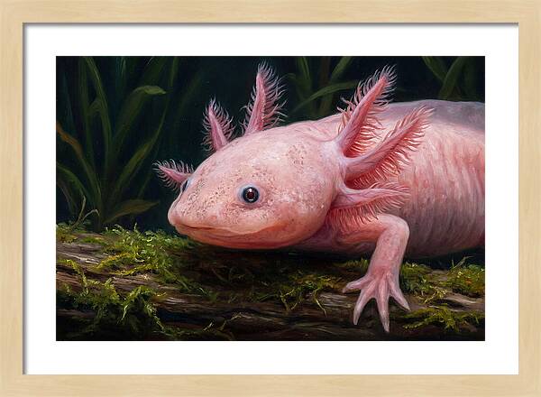 Axolotl In Its Habitat
