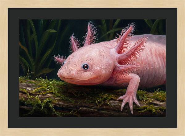 Axolotl In Its Habitat