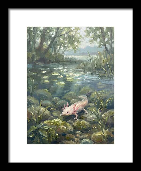 Axolotl In Tranquil Waters