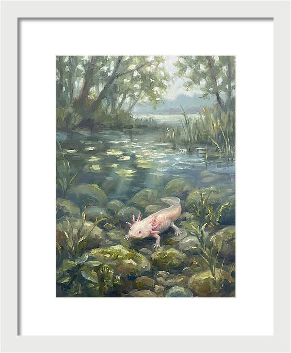 Axolotl In Tranquil Waters