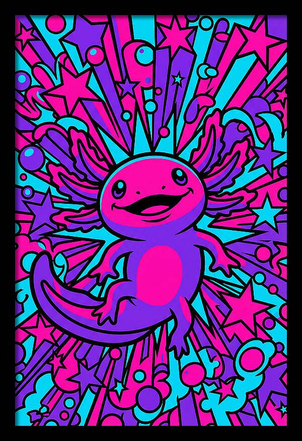 Axolotl Pop Art Explosion