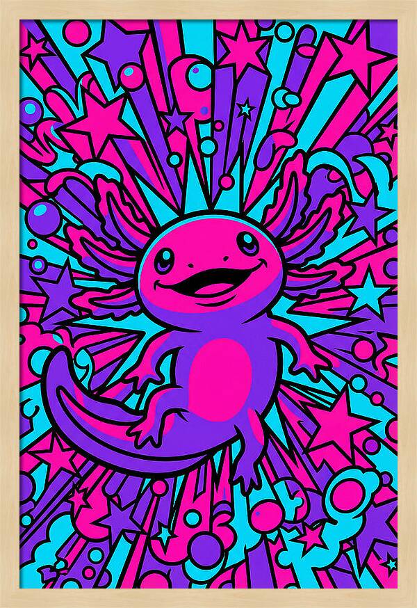 Axolotl Pop Art Explosion