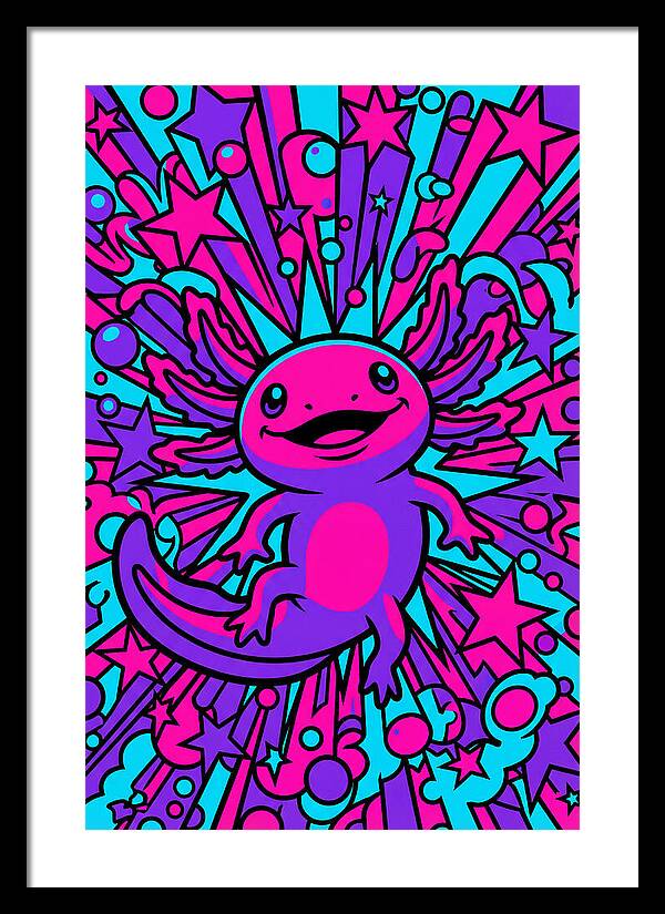 Axolotl Pop Art Explosion