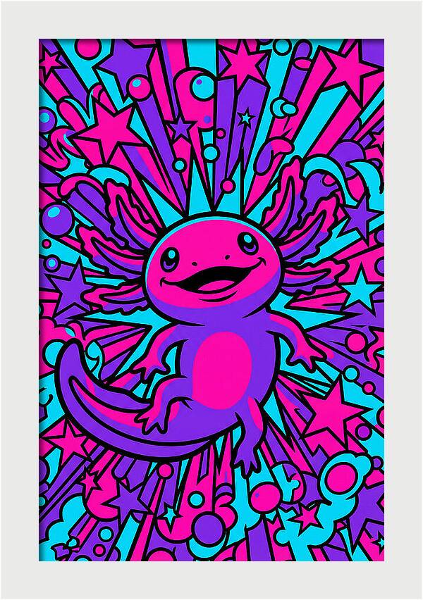 Axolotl Pop Art Explosion