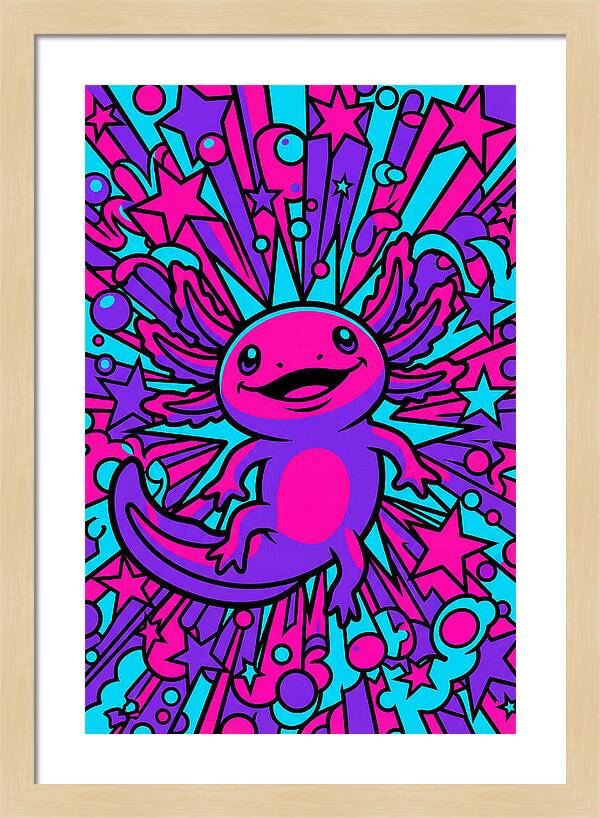 Axolotl Pop Art Explosion