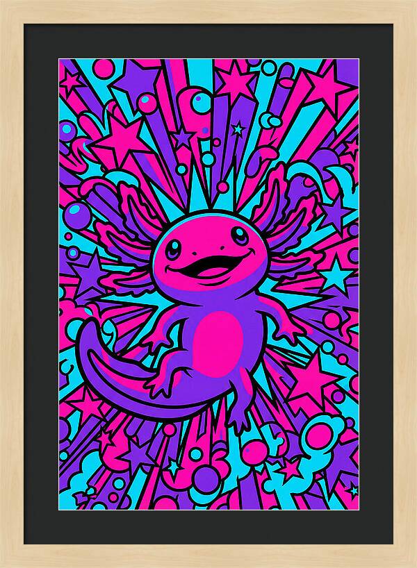 Axolotl Pop Art Explosion