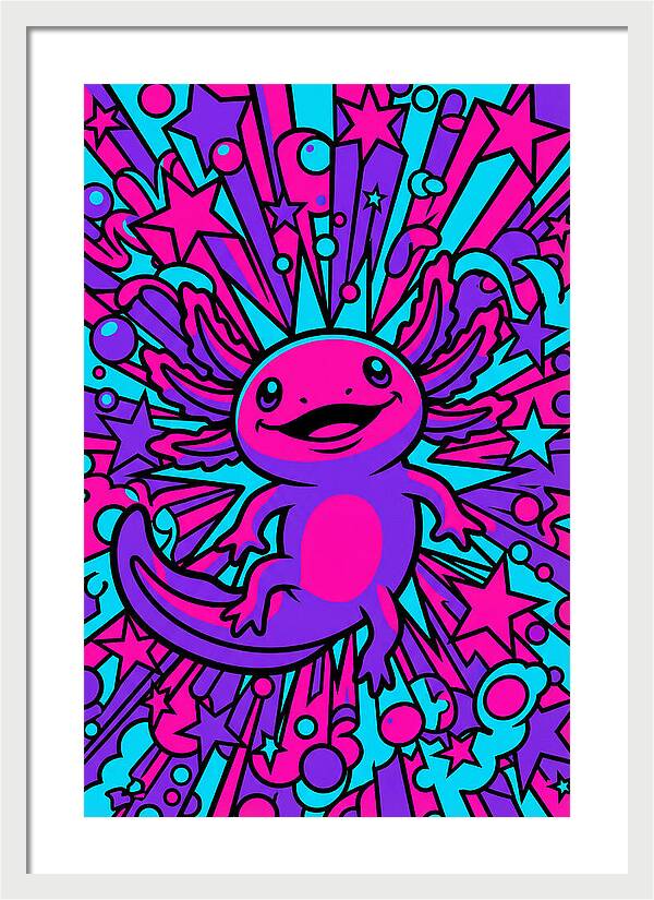 Axolotl Pop Art Explosion