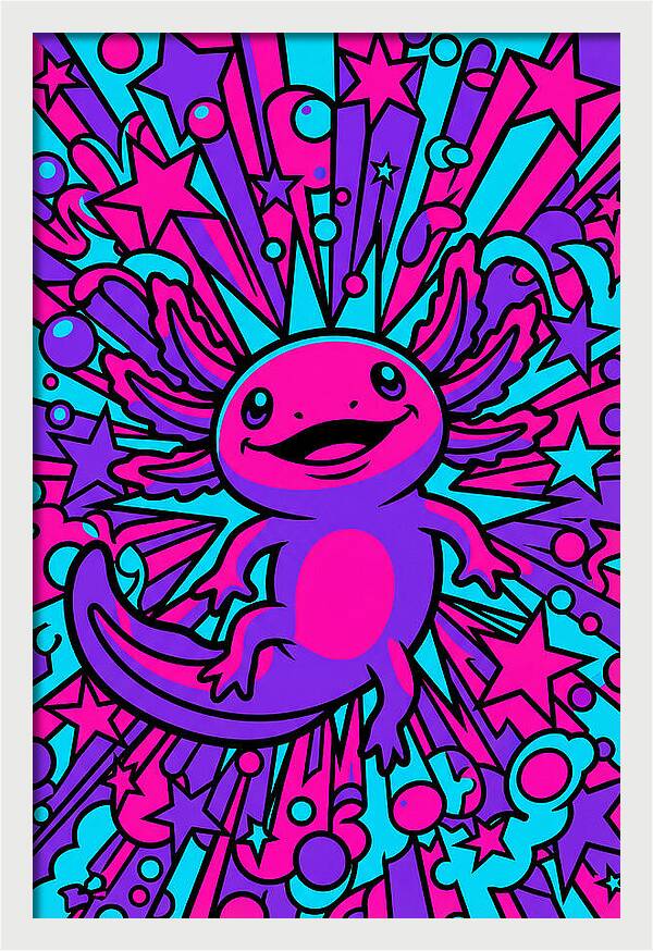 Axolotl Pop Art Explosion