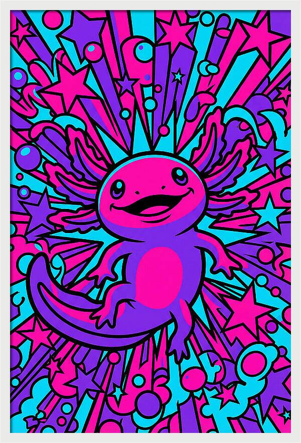 Axolotl Pop Art Explosion