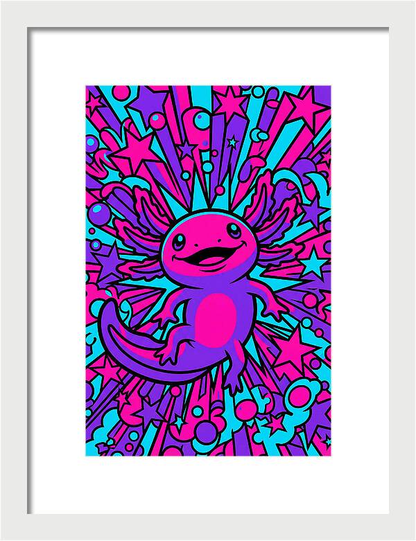 Axolotl Pop Art Explosion