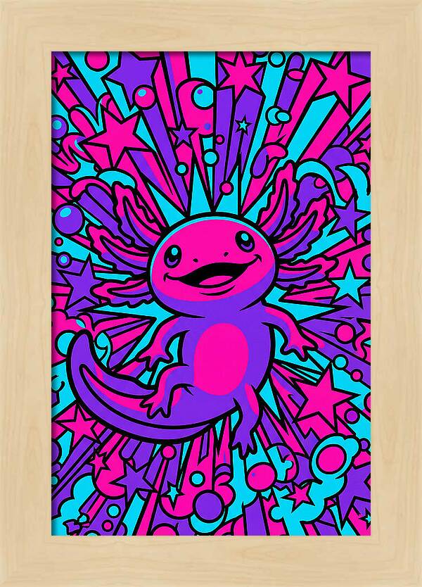Axolotl Pop Art Explosion