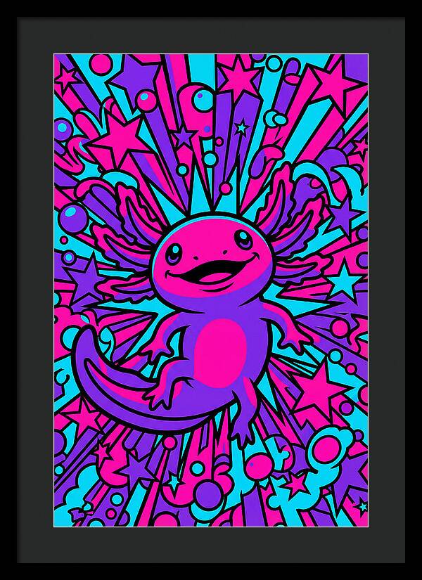 Axolotl Pop Art Explosion
