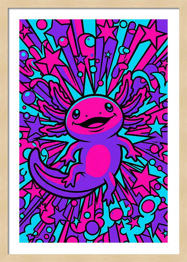 Axolotl Pop Art Explosion