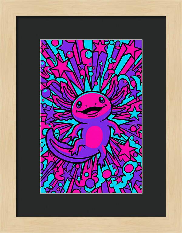 Axolotl Pop Art Explosion