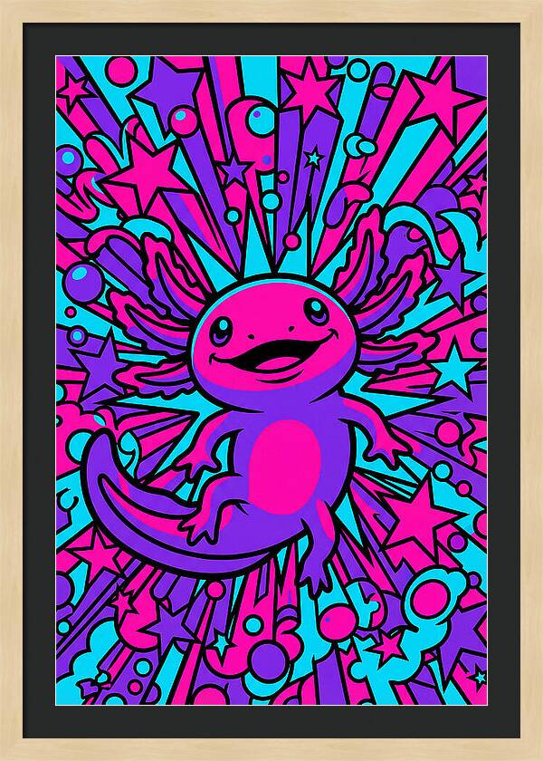 Axolotl Pop Art Explosion