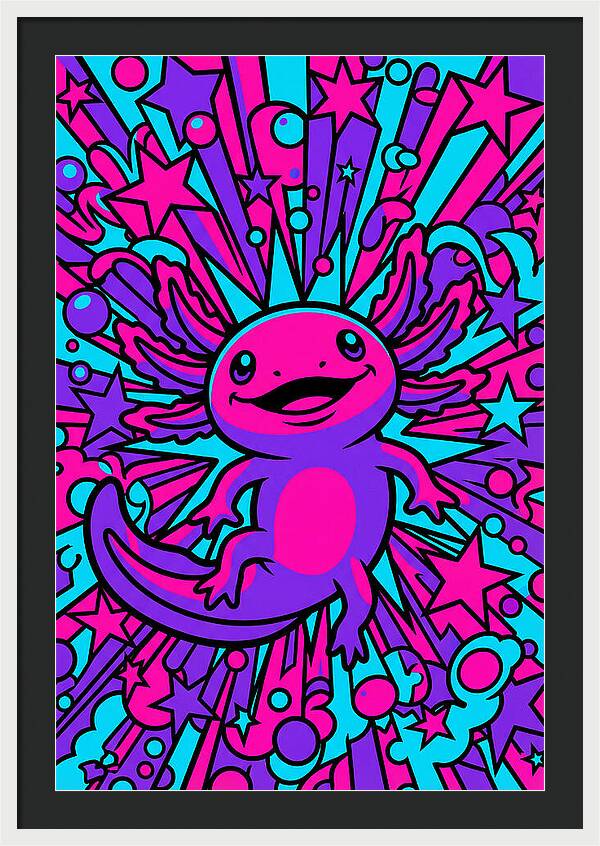 Axolotl Pop Art Explosion