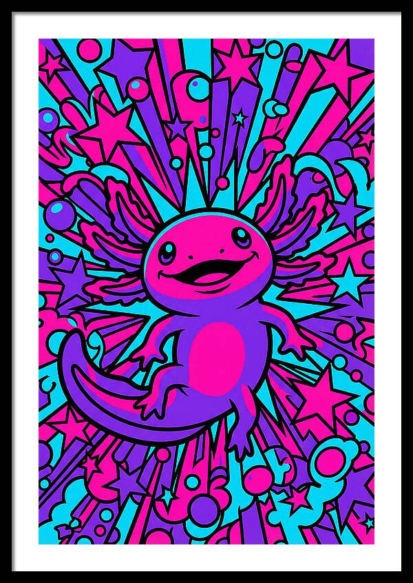 Axolotl Pop Art Explosion