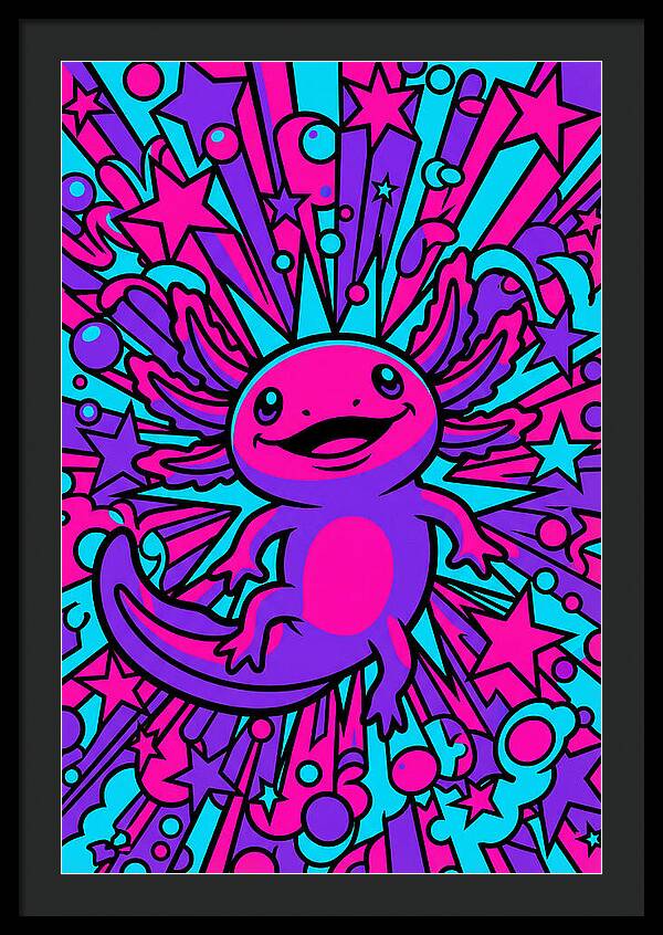 Axolotl Pop Art Explosion