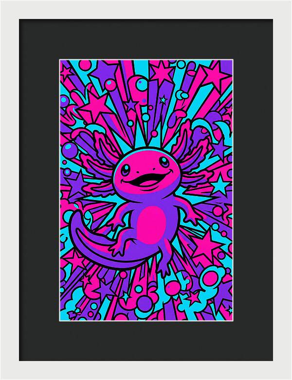 Axolotl Pop Art Explosion
