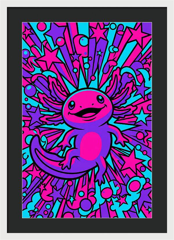 Axolotl Pop Art Explosion
