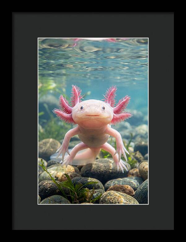 Axolotl Swimming Gracefully