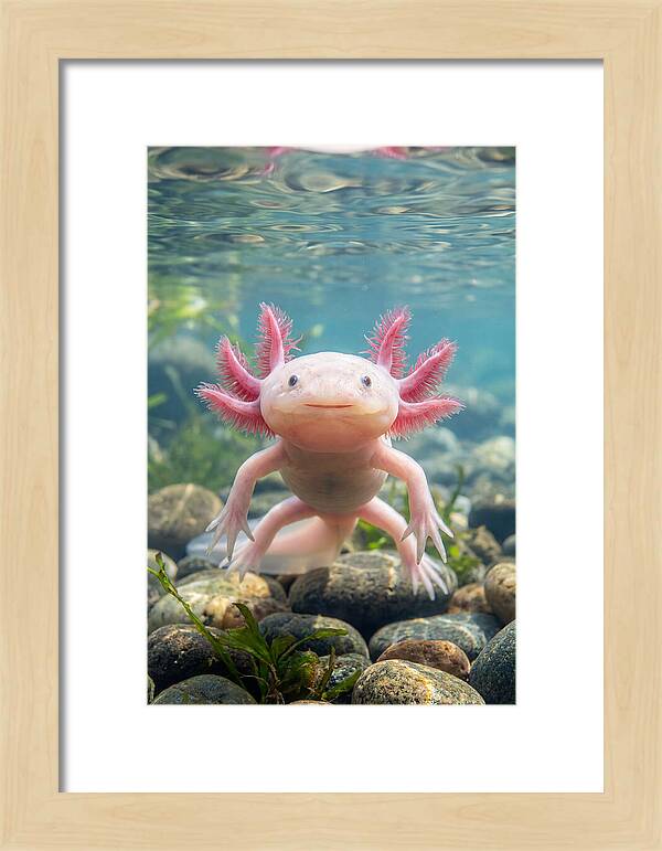 Axolotl Swimming Gracefully
