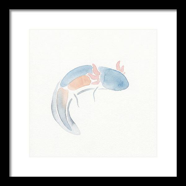 Axolotl Watercolor Minimalism