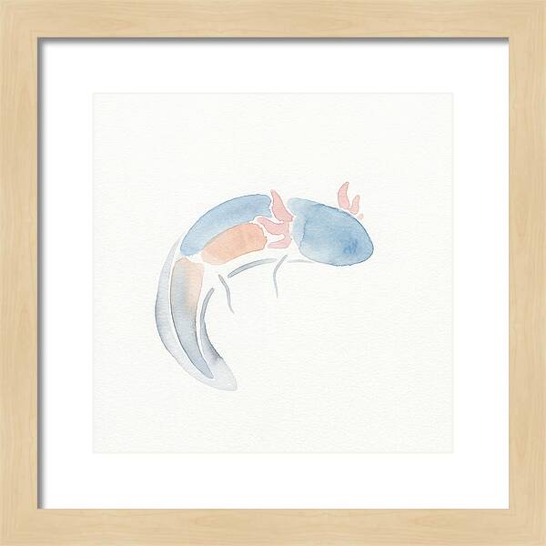 Axolotl Watercolor Minimalism