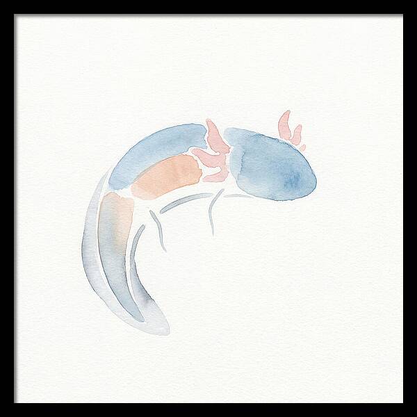 Axolotl Watercolor Minimalism