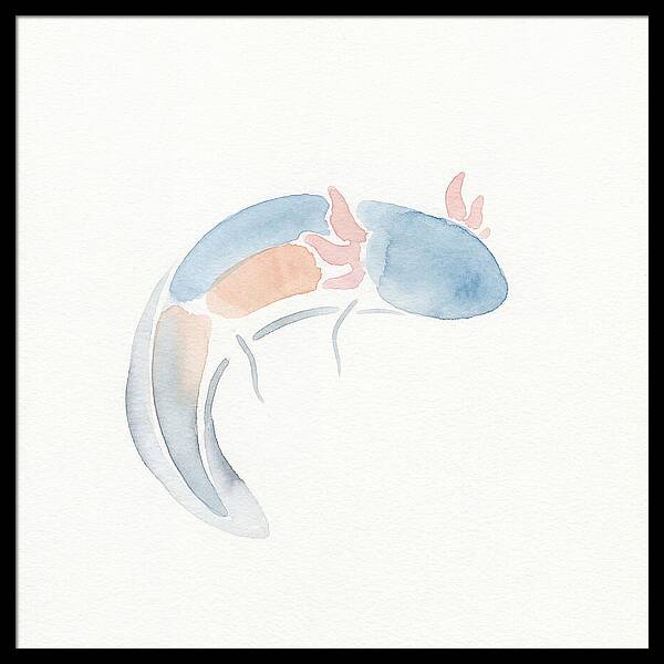 Axolotl Watercolor Minimalism
