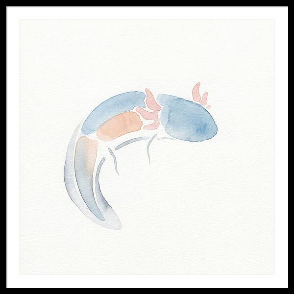 Axolotl Watercolor Minimalism