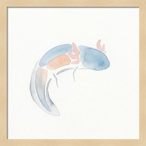 Axolotl Watercolor Minimalism