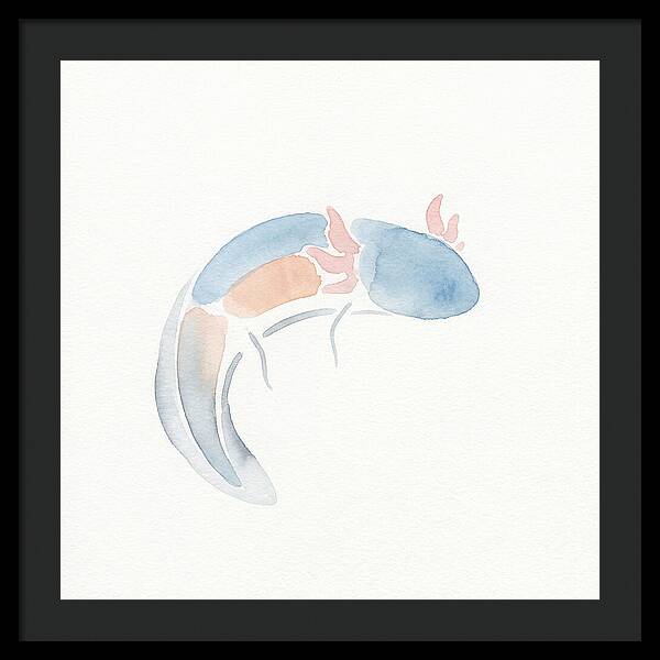 Axolotl Watercolor Minimalism