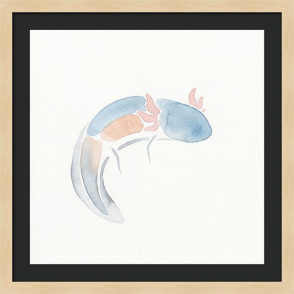 Axolotl Watercolor Minimalism