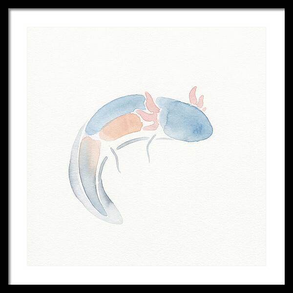Axolotl Watercolor Minimalism