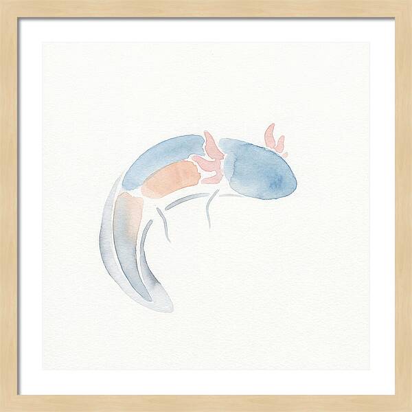 Axolotl Watercolor Minimalism