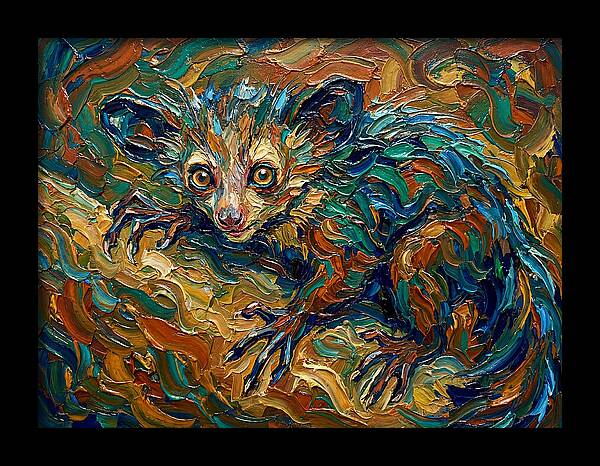 Aye Aye In Vibrant Swirls