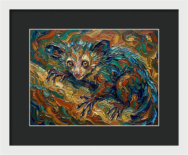 Aye Aye In Vibrant Swirls