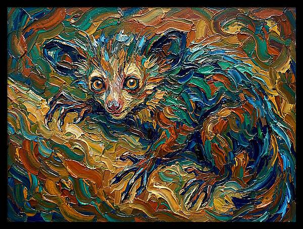 Aye Aye In Vibrant Swirls