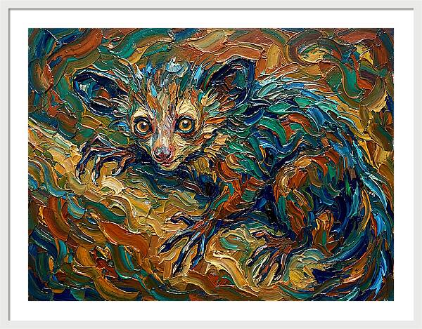 Aye Aye In Vibrant Swirls