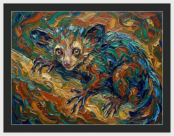 Aye Aye In Vibrant Swirls